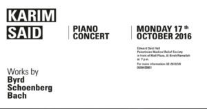 El pianista Karim Said inicia la IX edición del ciclo de conciertos en Ramala