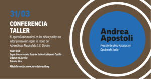 Conferencia-Taller con Andrea Apostoli – 31 de marzo