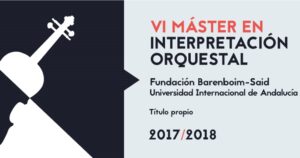 Nueva convocatoria Máster en Interpretación Orquestal