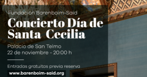 La Fundación Barenboim-Said organiza un recital de piano por el Día de Santa Cecilia